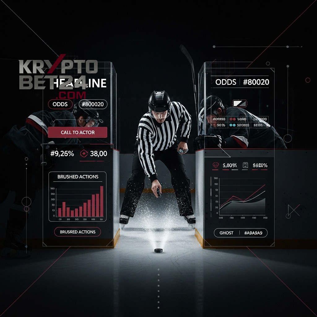 Futuristic user interface for hockey betting.